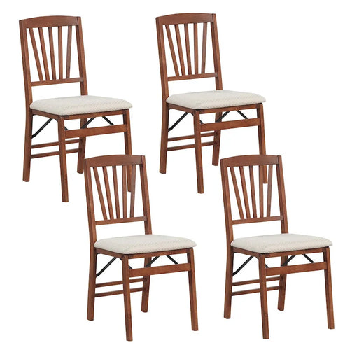 Lot de 2/4 chaises de cuisine avec cadre en bois d'hévéa et assise rembourrée