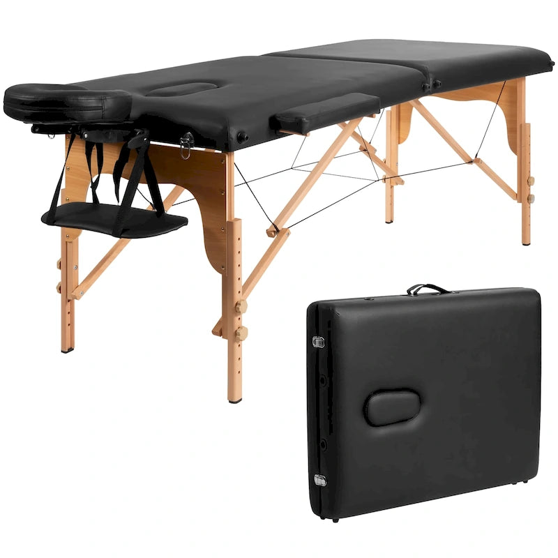 Table de massage portable 84L, lit spa facial réglable pour tatouage