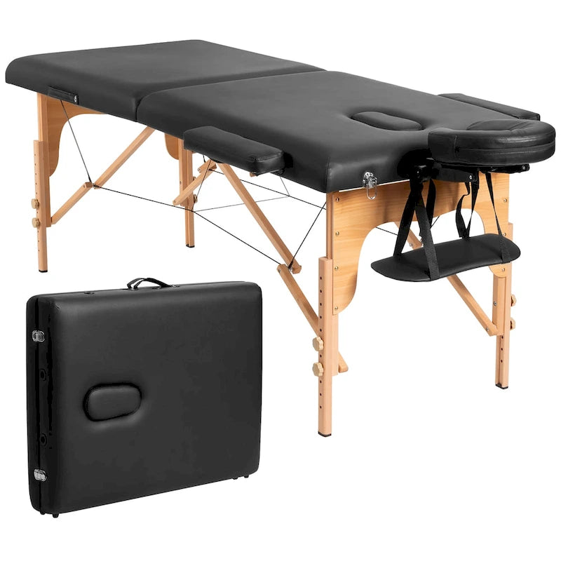Table de massage portable 84L, lit spa facial réglable pour tatouage
