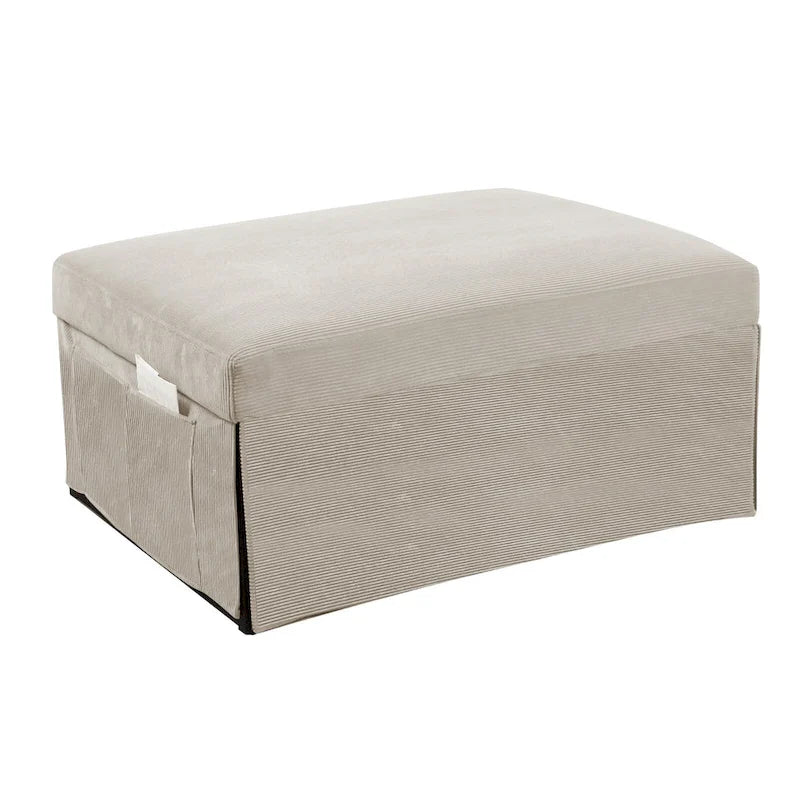 Chaise longue convertible 4-en-1 en velours côtelé blanc 36,61