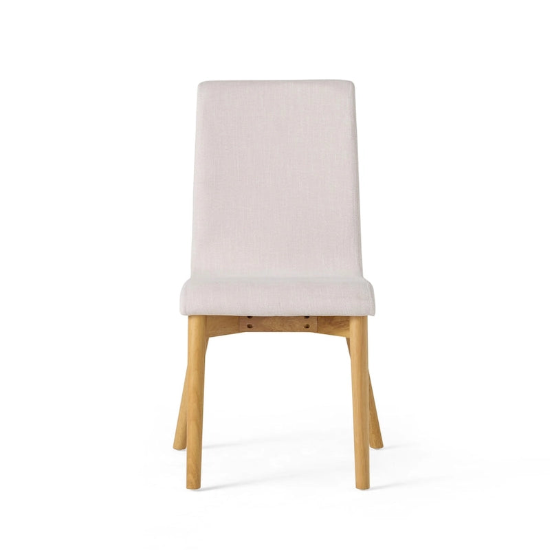 Chaise de salle à manger en tissu de style Mid-Century (lot de 2) par