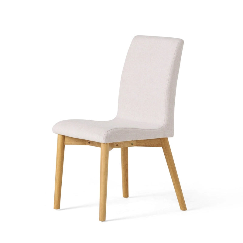 Chaise de salle à manger en tissu de style Mid-Century (lot de 2) par