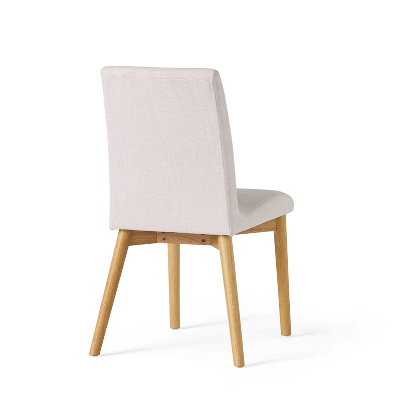 Chaise de salle à manger en tissu de style Mid-Century (lot de 2) par