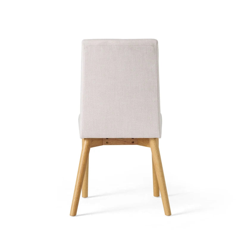 Chaise de salle à manger en tissu de style Mid-Century (lot de 2) par