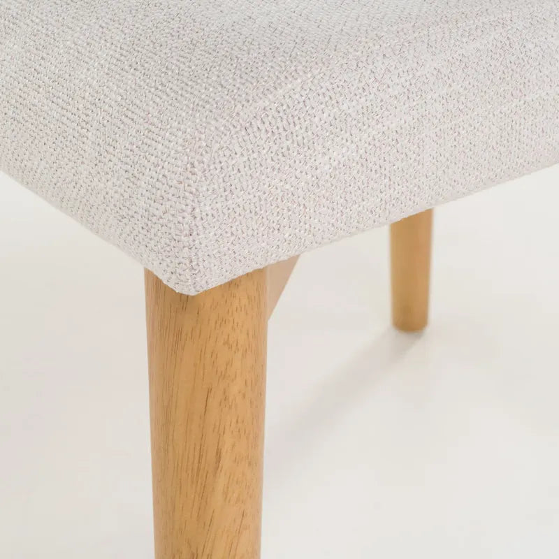 Chaise de salle à manger en tissu de style Mid-Century (lot de 2) par