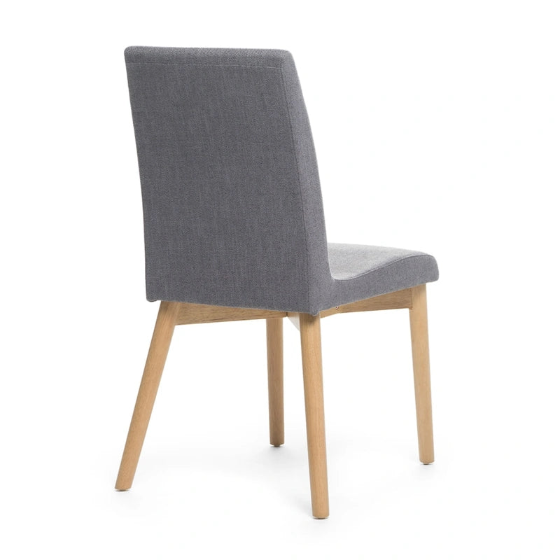 Chaise de salle à manger en tissu de style Mid-Century (lot de 2) par