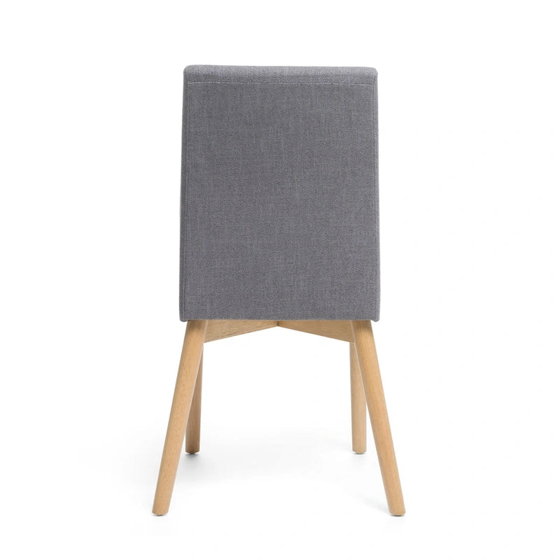 Chaise de salle à manger en tissu de style Mid-Century (lot de 2) par