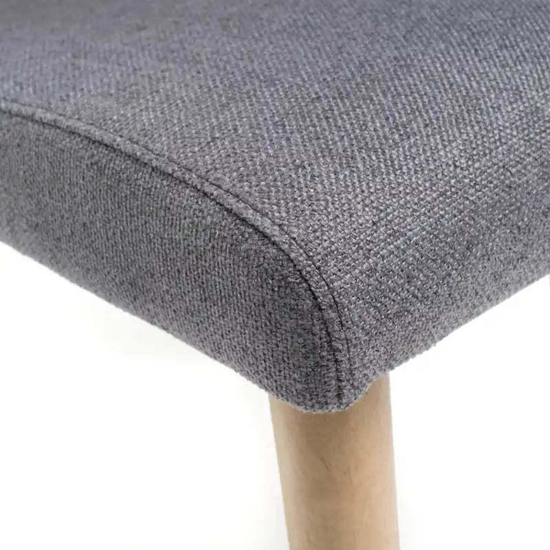 Chaise de salle à manger en tissu de style Mid-Century (lot de 2) par
