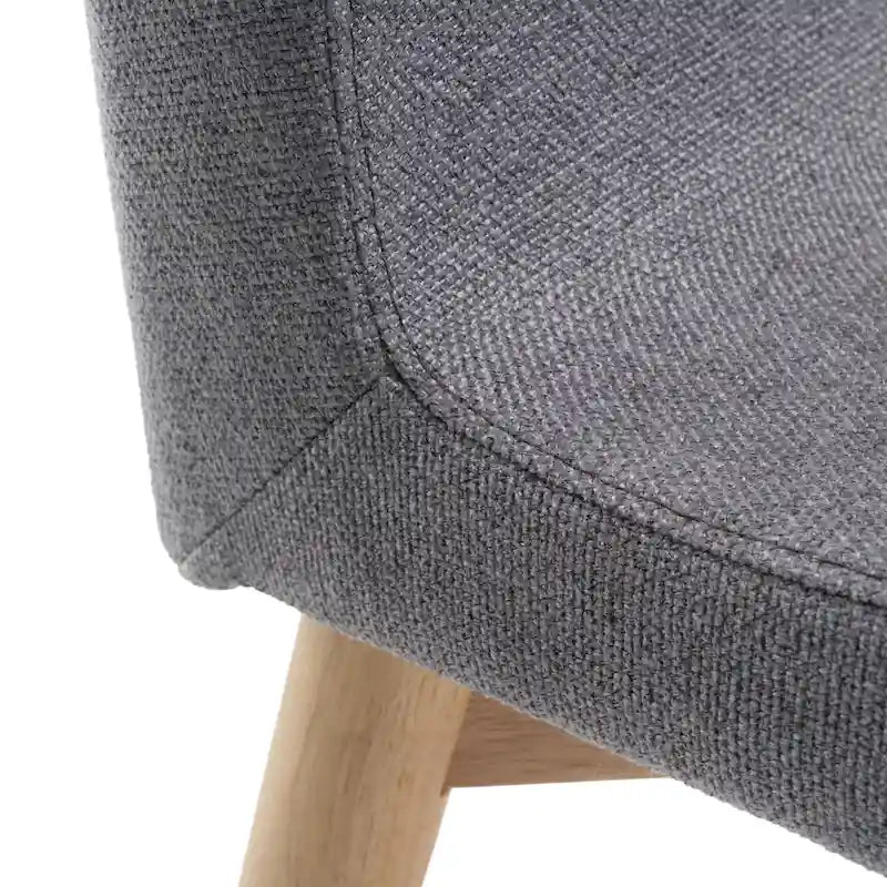 Chaise de salle à manger en tissu de style Mid-Century (lot de 2) par