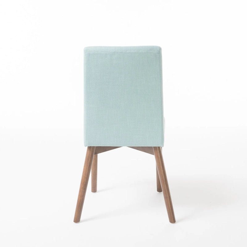 Chaise de salle à manger en tissu de style Mid-Century (lot de 2) par