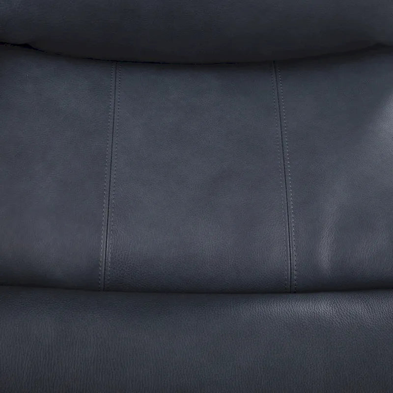 Canapé inclinable électrique en cuir véritable 4 places pour salon avec console, port USB, appuie-tête réglable