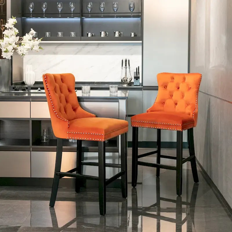 Tabourets de bar style loisirs, lot de 2