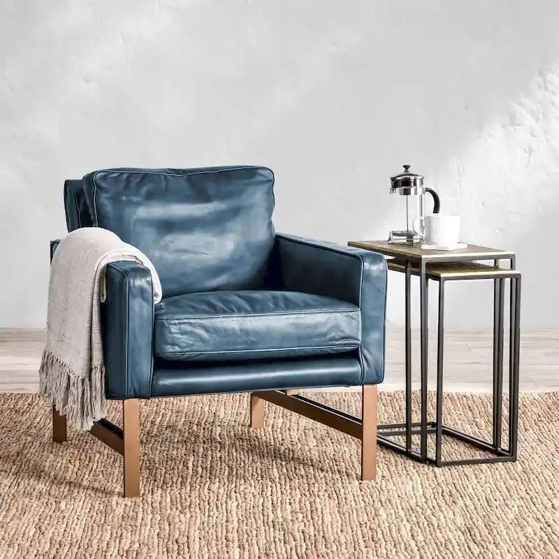 Fauteuil club en cuir pour la maison
