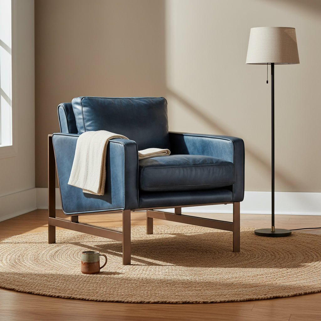 Fauteuil club en cuir pour la maison