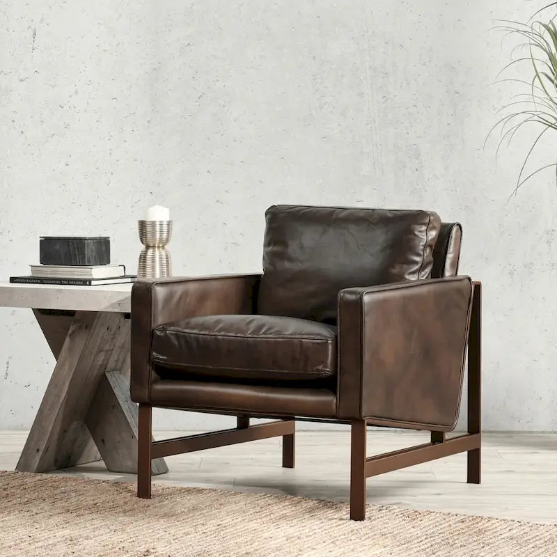 Fauteuil club en cuir pour la maison