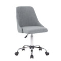 Chaise de bureau à revêtement en tissu avec base chromée