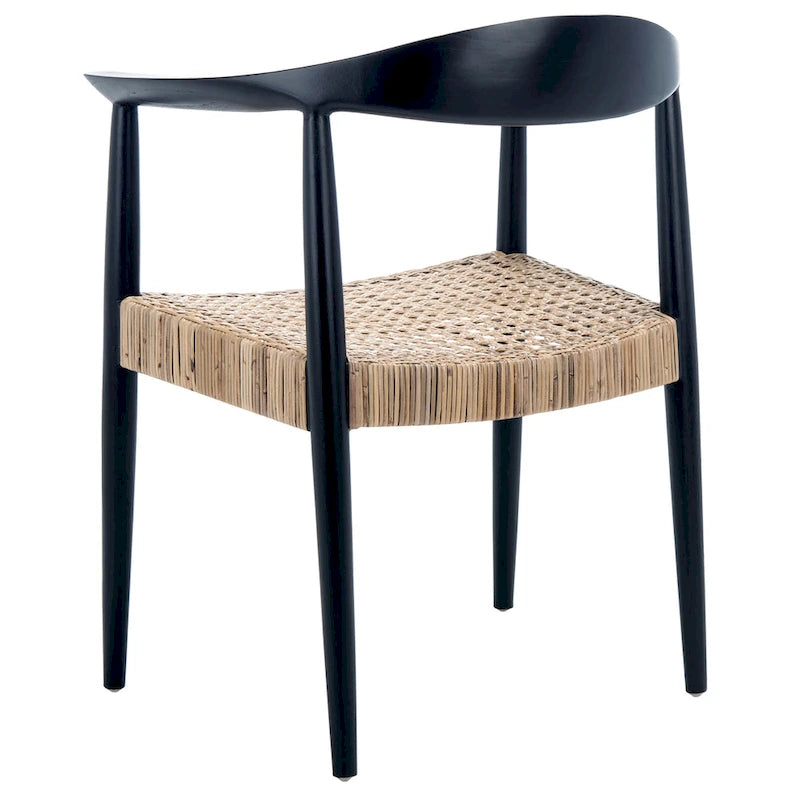 Fauteuil d'appoint en rotin d'écorce - 24.8 L x 18.9 P x 30.7 H - 25Lx19Px31H
