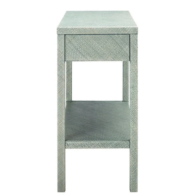 Console 2 tiroirs 1 étagère - 31 L x 14 P x 30 H - 31Lx14Px30H
