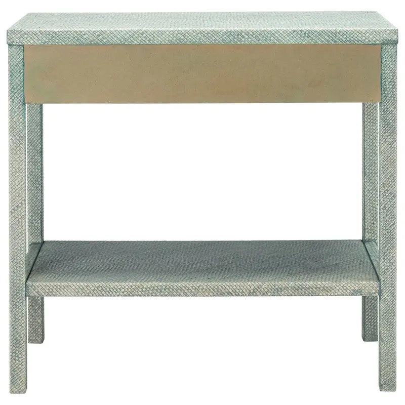 Console 2 tiroirs 1 étagère - 31 L x 14 P x 30 H - 31Lx14Px30H