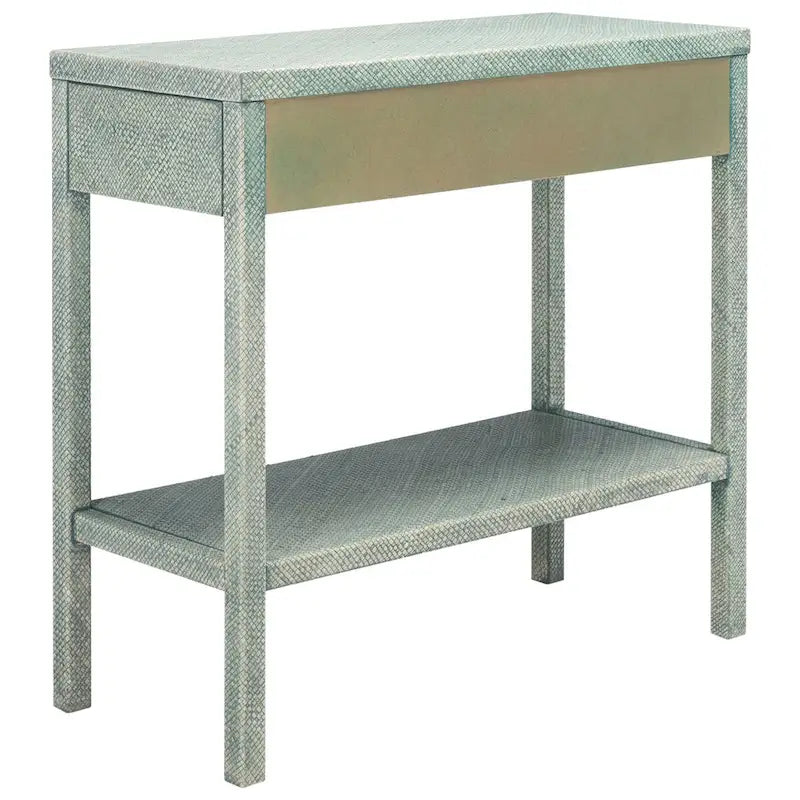 Console 2 tiroirs 1 étagère - 31 L x 14 P x 30 H - 31Lx14Px30H