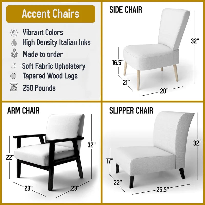 Fauteuil d'appoint abstrait rembourré brun chocolat et fauteuil moderne et contemporain