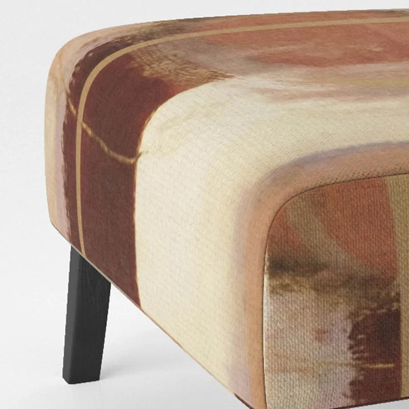 Fauteuil d'appoint abstrait rembourré brun chocolat et fauteuil moderne et contemporain