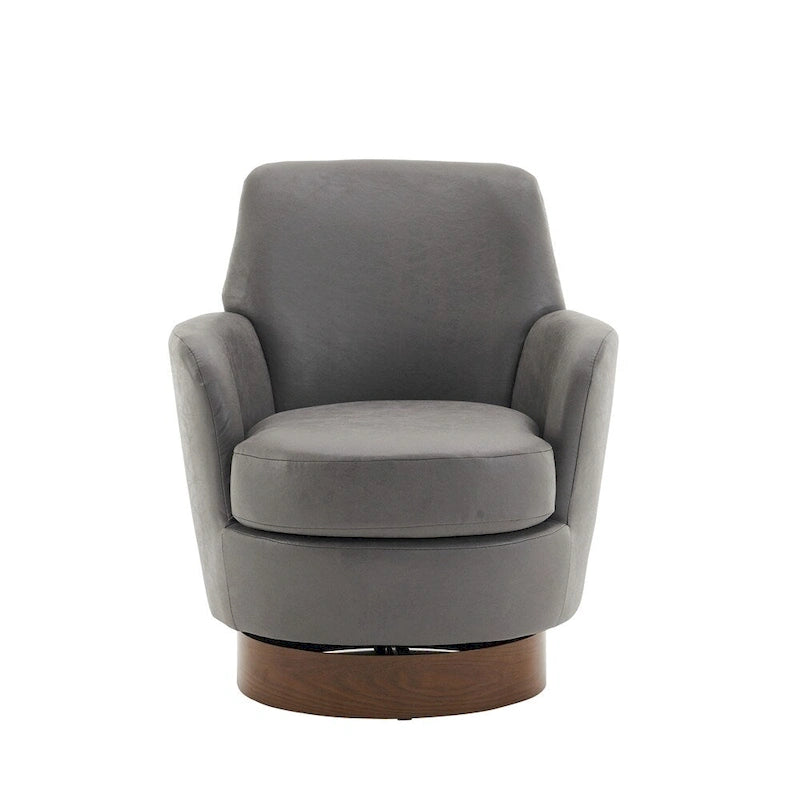 Fauteuil pivotant en cuir PU